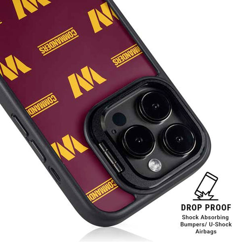 NFL Washington Commanders Blitz Series iPhone 16 Pro Kickstand Case